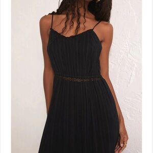 Z Supply Rose Maxi Dress Black Large